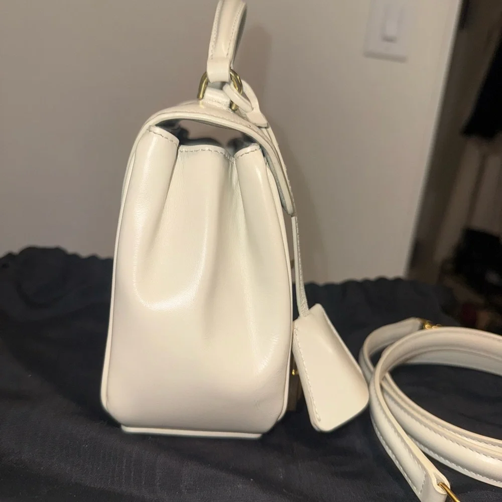 Celine 16 Top Handle Bag Smooth Calfskin Mini Cream